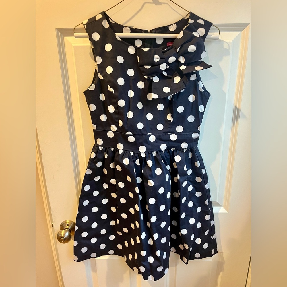 Navy Polka Dot women’s  Dress